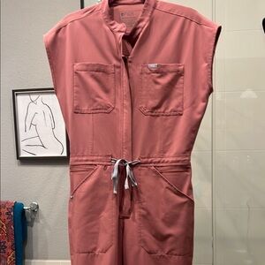 Figs Rose Utility Jumpsuit